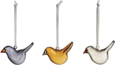 Imagen del producto de iittala - Mini pájaros de cristal, set de 3 unidades, variedad de colores