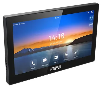 Zdjęcie produktu dla Fanvil I504W, 17,8 cm (7"), wyświetlacz LCD, rozdzielczość 1024 x 600 pikseli, 2 W, kolor czarny, szybka sieć Ethernet