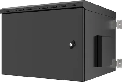 Image de Lanview 19" IP55 7U L=600mm P=600mm H=410mm ENCOMBREMENT MURAL NOIR