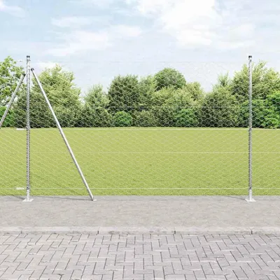 Produktbild von Geschweißter Drahtzaun mit Betonfundament 50 x 1,5 m (B x H)