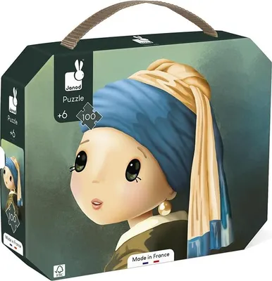 Obrázok produktu pre Janod Puzzle Art Vermeer - 100 dielikov vzdelávacia hračka pre deti