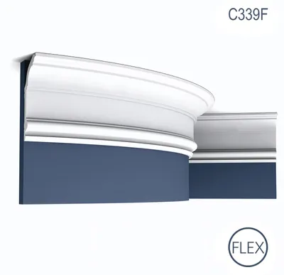 Produktbild von Orac Decor C339F LUXXUS flexible Stuck Zierprofil Decken Wand-Einrichtungs-Leiste | 2 m
