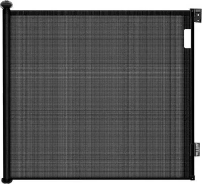 Immagine prodotto di Ibenzoa® Griglia di sicurezza estensibile per bambini e animali domestici, adatta per interni ed esterni, larghezza da 0 a 200 cm, altezza 86 cm, colore nero