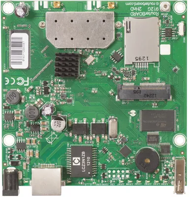 Image de MikroTik RB912UAG-2HPND - Monobande (2.4GHz) - Wi-Fi 4 (802.11n) - 983.7 Mbps - IEEE 802.11b - IEEE 802.11g - IEEE 802.11n - 128 Mo - 64 Mo