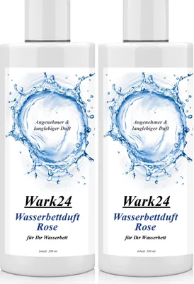 Produktbild von Wark24 Wasserbettduft Rose basierend auf natürlichen Ölen 500ml (2er Pack)