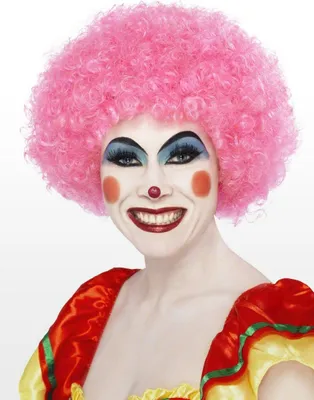 Produktbild von Clown Perücke pink für Karneval Faschingskostüm