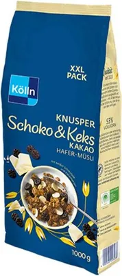 Produktbild von Kölln Hafer-Müsli Knusper Schoko & Keks Kakao 1kg