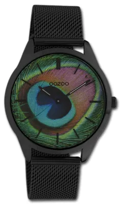 Zdjęcie produktu dla Zegarek damski Oozoo Vintage Series C10253, czarny, bransoleta ze stali nierdzewnej, mechanizm analogowy, model D3UOC10253