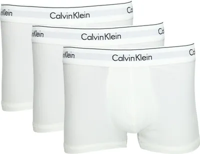 Produktbild von Calvin Klein 3-teilige Herren-Boxershorts aus Stretch-Baumwolle Weiß XL