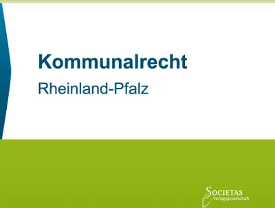 Produktbild von Kommunalrecht Rheinland-Pfalz