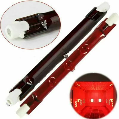 Produktbild von 4 Pcs 450-500 Watt 118mm Ruby R7 Halogen-Infrarot-Außenstrahler-Glühlampenlampe