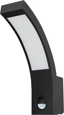 Produktbild von 10W LED-Wandleuchte für Außenbereich Schwarz mit Bewegungsmelder - Neutralweiß 4000K - 5500K