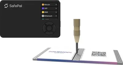 Produktbild von SafePal S1 Pro + SOLIDHODL - Vorteilsbündel - Hardware Wallet - Wallet für Bitcoin, Ethereum und viele andere Krypto