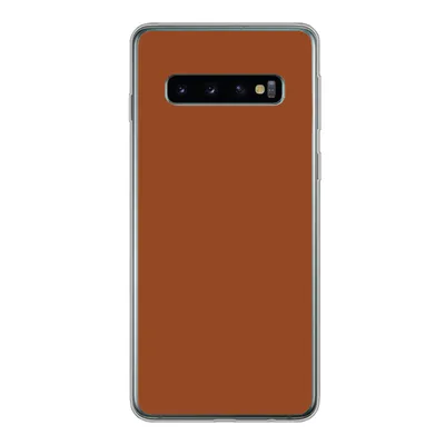 Produktbild von MuchoWow® Handyhülle Schutzhülle Hülle für Samsung Galaxy S10 Terrakotta - Braun - Palette - Unifarben - Farben - Farbe Silikon Softcase Handy Hülle - Handytasche
