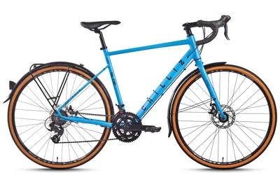 Produktbild von CHILLIZ Gravelbike Gravel 28 Zoll GL.02 blau Rahmenhöhe 60 cm Schutzbleche Damen Herren 14 Gänge mech. Scheibenbremse