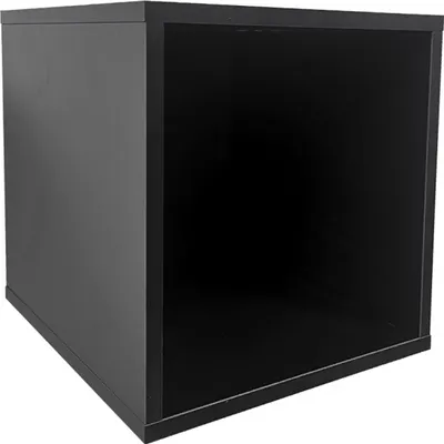 Produktbild von LP Vinyl-Würfelplattenschrank Stapelbares Multifunktions-Aufbewahrungssystem schwarz
