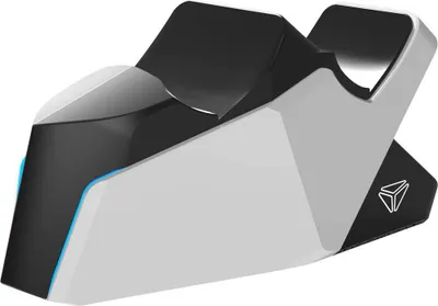 A product shot of a charging station for game controllers.