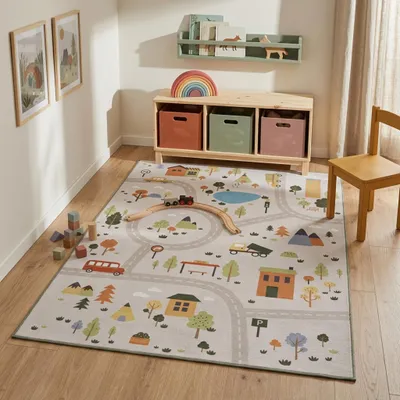 Zdjęcie produktu dla Volero - Mata do zabawy auto - Rocky Ride Szara - 80x150 cm
