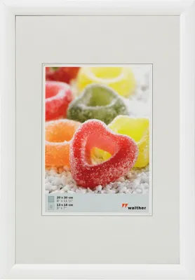 Obrázek produktu pro Walther Design KP030W, Rámeček na jeden obrázek, Plast, Bílá, 13 x 18 cm, Obdélníkový, 228 mm