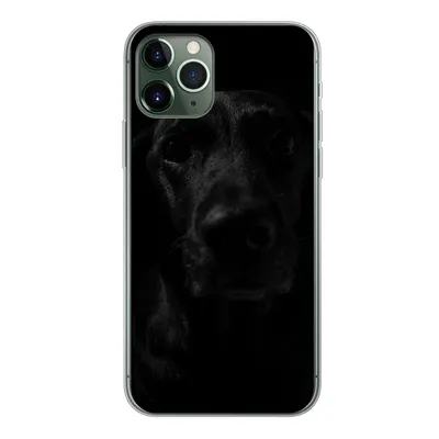 Produktbild von MuchoWow® Handyhülle Schutzhülle Hülle für iPhone 11 Pro Hund - Haustier - Schwarz Silikon Softcase Handy Hülle - Handy