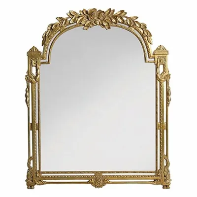 Produktbild von Casa Padrino Luxus Barock Massivholz Spiegel Antik Gold H. 106 cm -  Italy
