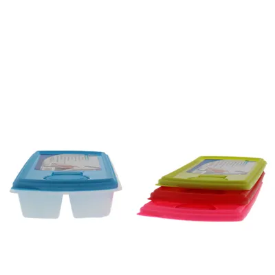 Produktbild von Scanpart Eiswürfelform, Eiswürfelbehälter mit Deckel 2er Pack, Weiß / Bunt
