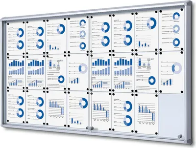 Produktbild von Showdown Displays Schaukasten mit Schiebetür - 24x DIN A4