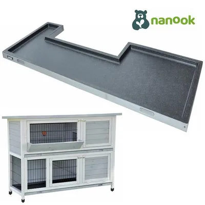 Produktbild von nanook Obere Ersatz Kotwanne Hasenstall Stall Bommel grau 30859