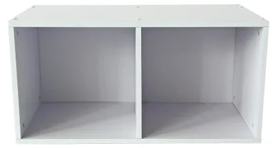 Aufbewahrungsregal 60x30x30 cm, 2 Fächer, Spanplatte, Melamin
