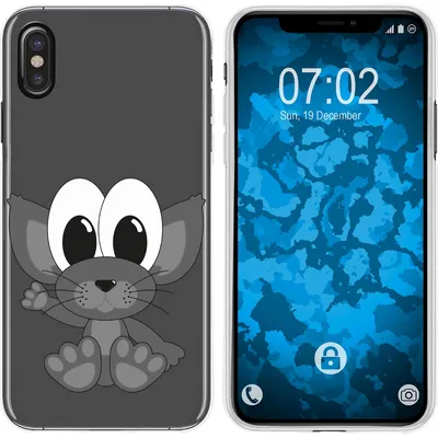 Produktbild von PhoneNatic Case kompatibel mit Apple iPhone Xs Max Silikon-Hülle Cutiemals M5