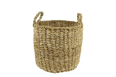Produktbild von Ter Steege Zimmerpflanzenkorb Seegras Beige-Grün D 33 cm H 31 cm