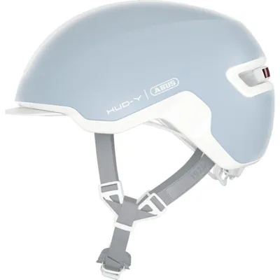 Zdjęcie produktu dla Kask rowerowy ABUS HUD-Y - z magnetycznym, ładowalnym tylnym światłem LED i magnetycznym zapięciem - Stylowy kask miejski do codziennego użytku - dla mężczyzn i kobiet - czysty aqua, rozmiar M (54-58 cm)