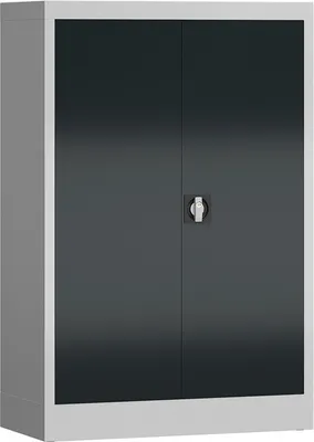 Produktbild von Aktenschrank Metallschrank abschließbar 1200x800x380 mm lichtgrau/anthrazitgrau X-530298