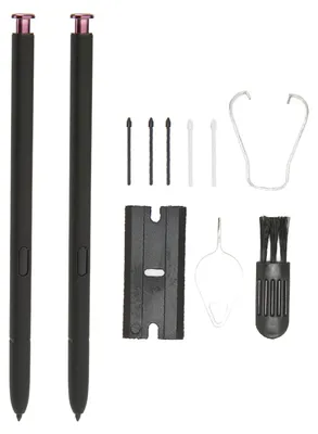 Produktbild von 2-teiliges Stylus Pen Smart Set Kit mit 5-teiliger Spitze für Samsung Galaxy S22 Ultra 5G Lila