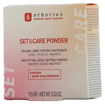 Zdjęcie produktu dla Erborian Set & Care Powder, Skóra uniwersalna, Wszystkie odcienie skóry, Beżowy, Słoik, Proszek, Wygładzający, Matowy