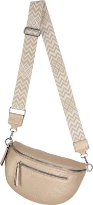 Produktbild von Bauchtasche Crossbody-Bag Umhängetasche Kunstleder Italy-Design GOLD (955)