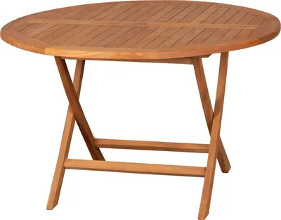 Produktbild von deVries Teakholz-Gartentisch Woodie - ø 120 cm