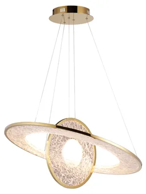 Zdjęcie produktu dla Lampa wisząca LED ALEXIA złota 45W ciepła 2889lm akryl wym:180x74x74cm IP20 Maxlight