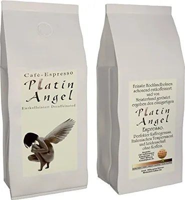 Produktbild von Espresso / Cafe - Kaffeebohnen Entkoffeiniert "Platin Angel" (Ganze Bohnen,1000 g)