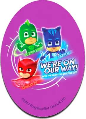 Obrázek produktu pro Disney © Pj Masks We're On Our Way 1 - záplata, nažehlovací, nažehlovací záplata, nášivka, nažehlovací, velikost: 11 x 8 cm