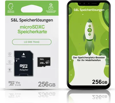Produktbild von microSD Speicherkarte S&L für LG G8S ThinQ - Speicherkapazität: 256 GB