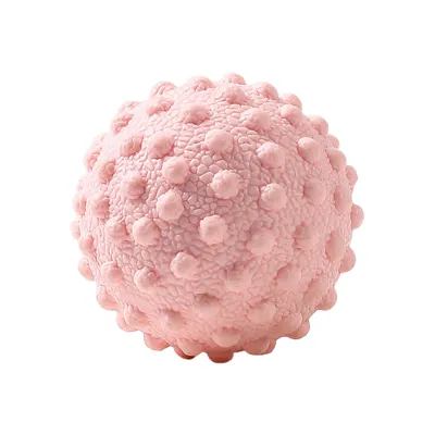 Produktbild von Harter Massageball mit Noppen, Igelball mit Stacheln, Massageball für Fuß, Hand, Rückenmuskulatur, Plantarfasziitis, myofasziale Entspannung, Schmerzlinderung, Massageball