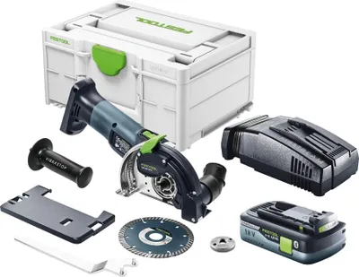 Produktbild von Festool DSC-AGC 18-125 FH EB-Basic Akku Freihandtrennsystem 18 V 125 mm Brushless + 1x Akku 4,0 Ah + Schnellladegerät + Systainer