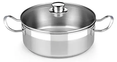 Produktbild von BRA Profesional | Kochtopf mit Glasdeckel 30 cm, Edelstahl 18/10, ohne Antihaftbeschichtung, vollständig induktionskompatibel mit allen Herdarten, auch Induktion