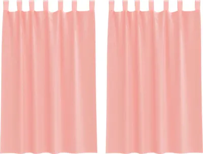Zdjęcie produktu dla vidaXL Zasłony woalowe z pętelkami 2 szt. Różowy 140x175 cm