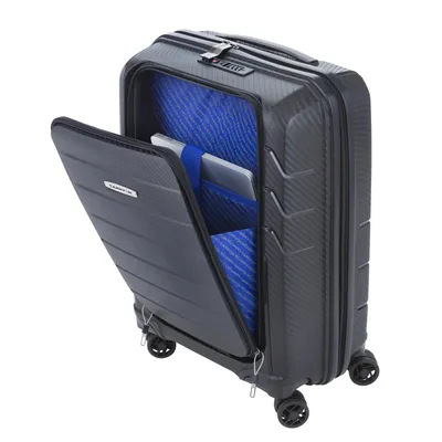 Productafbeelding van CarryOn Mobile Worker Handbagagekoffer met laptopvak - USB - TSA - Trolley zwart