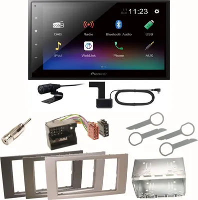 Produktbild von Pioneer DMH-A340DAB DAB+ Bluetooth Einbauset für Ford Focus C-Max Fiesta Transit