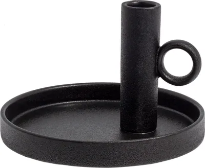 Produktbild von Storefactory Kerzenhalter LINDE schwarz | Ø16x11 cm