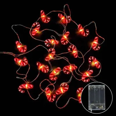 Immagine prodotto di Luci di Natale - Luci - Decorazione - Natale - Babbo Natale - Albero di Natale - Natale - Natale - 2m - Bastoncino di zucchero