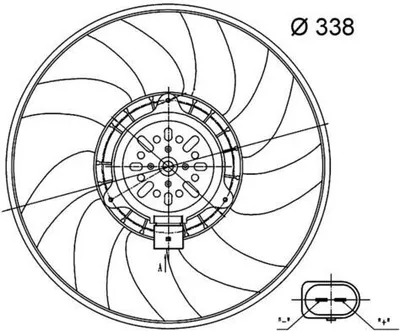 Obrázok produktu pre Ventilátor, chladenie motora MAHLE CFF 33 000S
